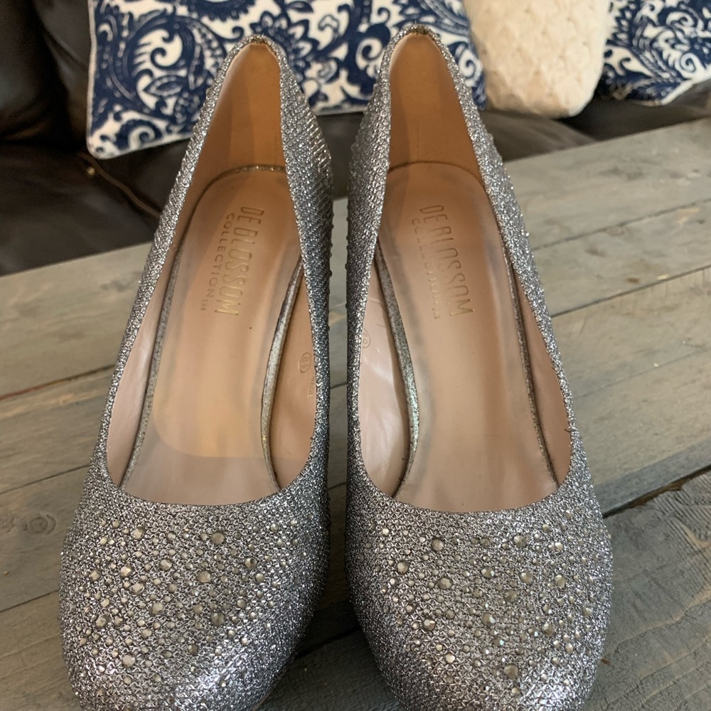 De Blossom collection Robin-46 sparkling silver size 8-1/2